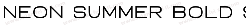 Neon summer bold shade字体转换